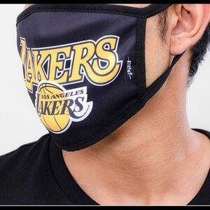 LA Lakers Los Angelos Lakers Camo Face Mask